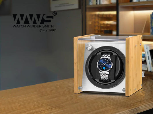 Enhance Care: Premium Automatic Watch Winder, Rolex Winder, Bamboo Collection