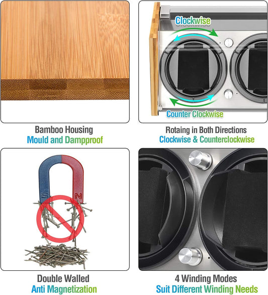 Efficient Rolex & Bamboo Watch Winders