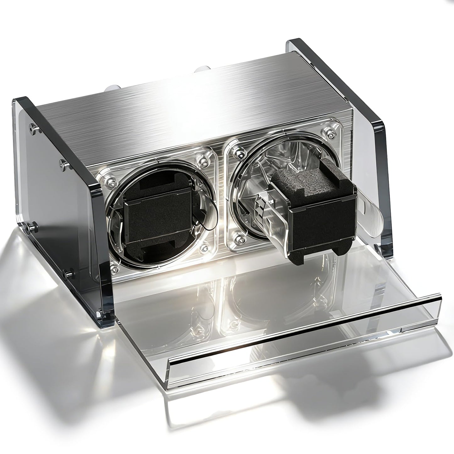 Watch Winder for Automatic Watches - Watch Winder Double with Quiet Motor 4 Rotation Mode Setting