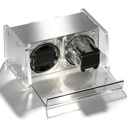 Watch Winder for Automatic Watches - Watch Winder Double with Quiet Motor 4 Rotation Mode Setting