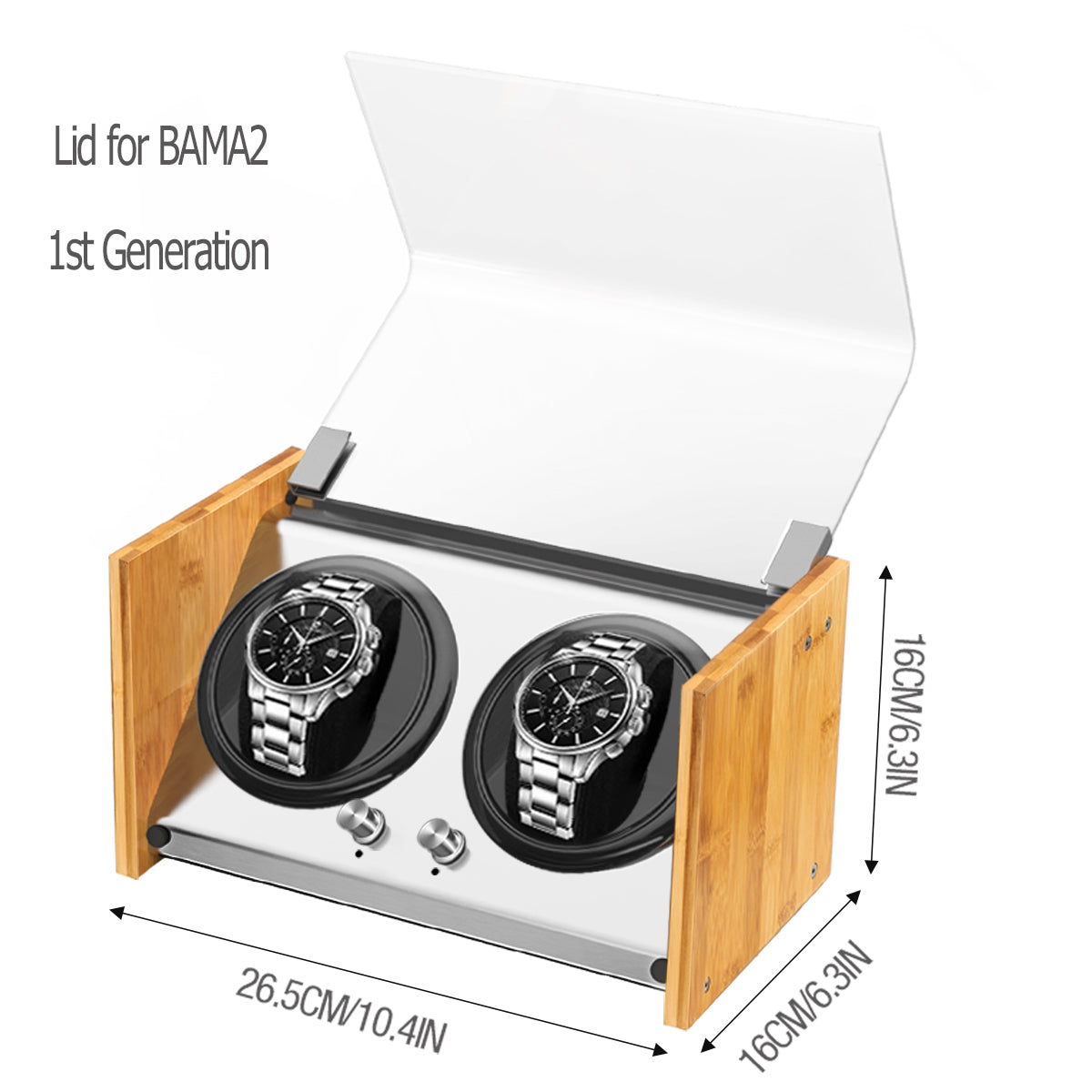 Acrylic Lid Only for Watch Winder Model BAMA2 1st Generation